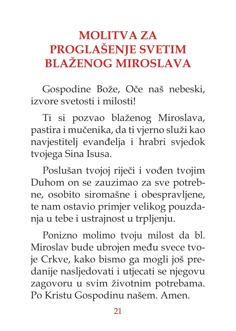 Trodnevnica bl. Miroslavu ZADNJE 21