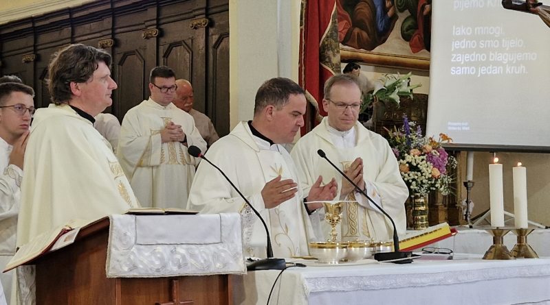 Mladomisničko slavlje vlč. Luke u Šišanu kod Pule  