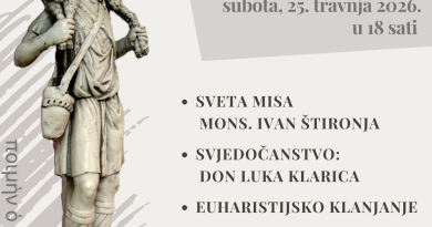 Molitva za duhovna zvanja s Bulešićem