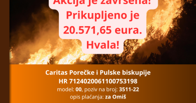 Zaključena akcija prikupljanja za Omiš